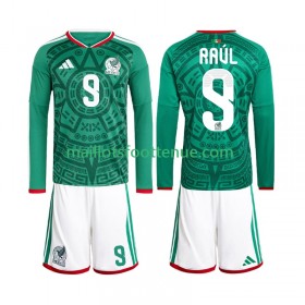 Maillot/Tenue Mexique Raul Jimenez 9 World Cup Enfant Domicile 2026 Manche Longue